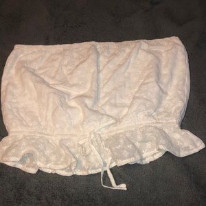 White cropped Tube top